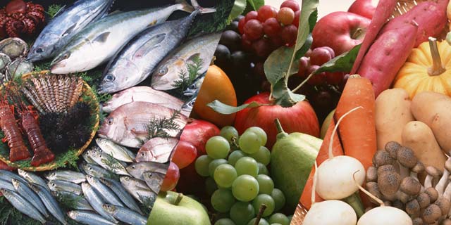 小樽三角市場周辺地域で海産物・農産物が旬のシーズン
